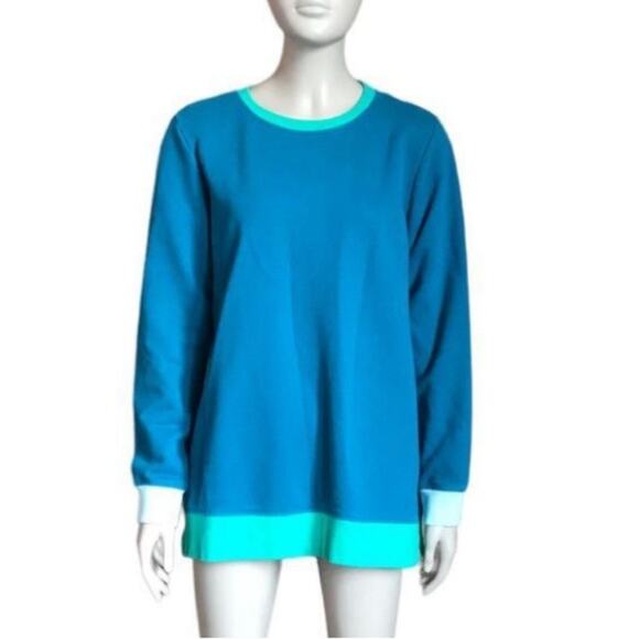 Vintage Lands End Womens Serious Sweats Sweatshirt Top Sz 1X 16 18W - Picture 1 of 12